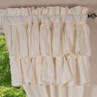 Thumbnail for Meadowpark Drapery Panel 84 Unlined Double Ruffle Top