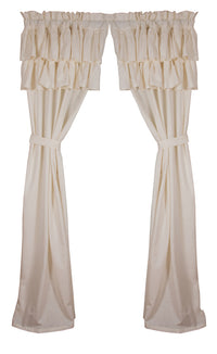 Thumbnail for Meadowpark Drapery Panel 84 Unlined Double Ruffle Top