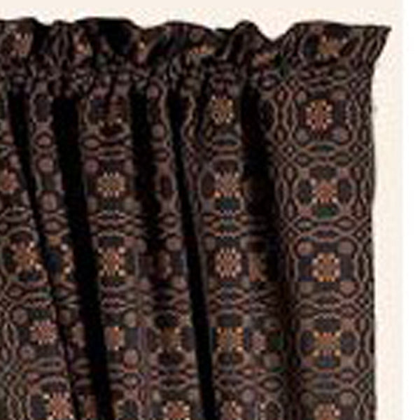 Black Mustard Lover㦙??S Knot Jacquard Drapery 86" Panels Lined - Interiors by Elizabeth