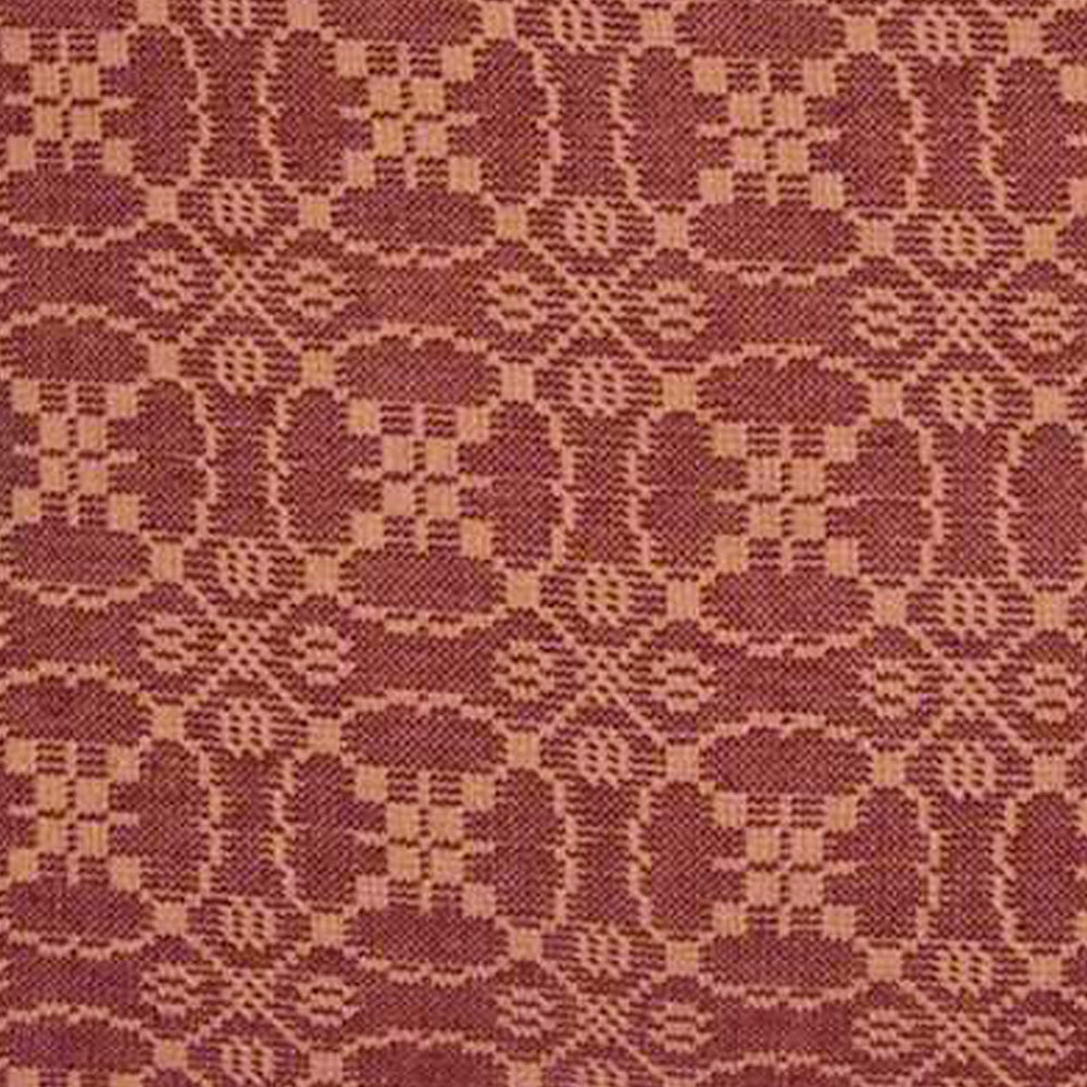 Barn Red Tan Marshfield Jacquard Pillow Cover - Interiors by Elizabeth
