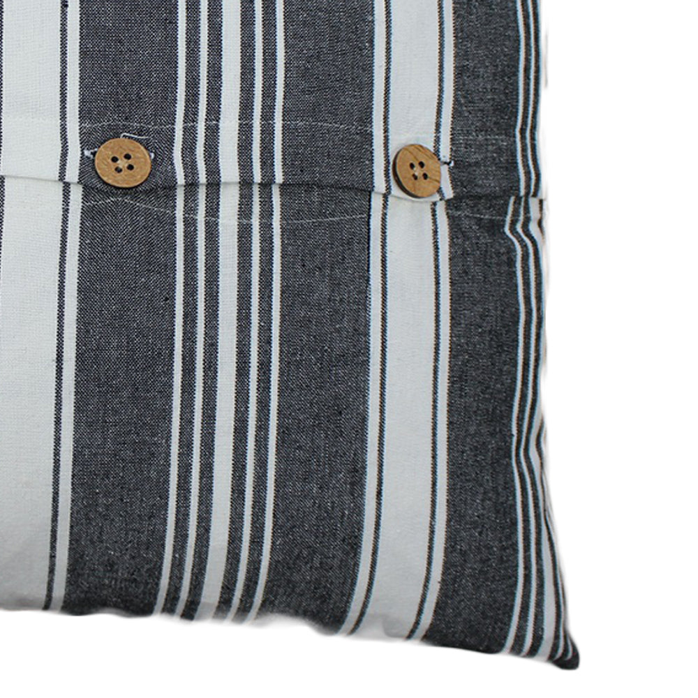 Flour Sack - Black Pillow Cover