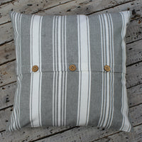 Thumbnail for Flour Sack Gray Pillow Cover - Interiors by Elizabeth