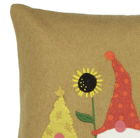 Thumbnail for Fall Gnomes Gold Pillow
