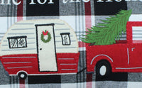 Thumbnail for Winter Plaid Black, Red, Cream Pillow