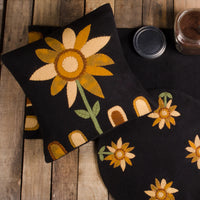 Thumbnail for Sunflower Power Pillow Black