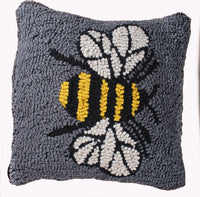 Thumbnail for Bee Gray Pillow - Interiors by Elizabeth