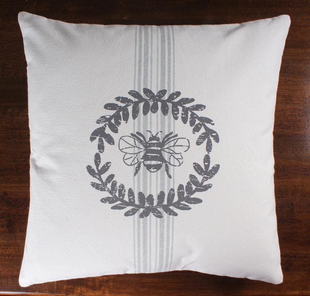 Royalton Bee Cream Pillow - Interiors by Elizabeth