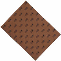 Thumbnail for Mocha - Black Pineapple Town Placemat - Set of Six - Interiors by Elizabeth