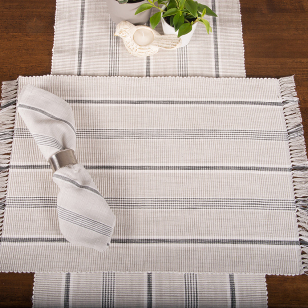 Farmhouse Stripe Placemat Set of Six