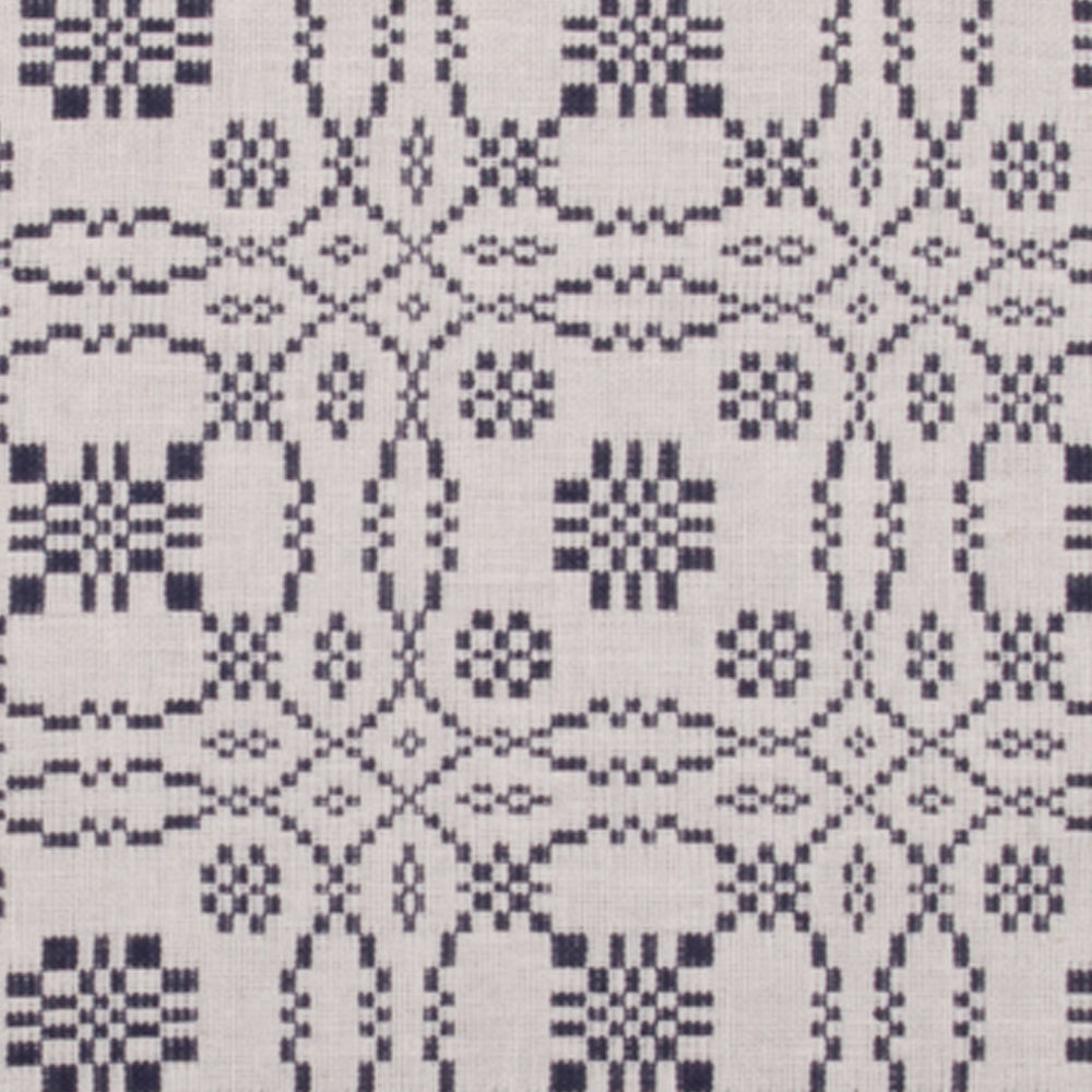 Lover㦙??S Knot Jacquard Placemat Cream Indigo Set Of Six