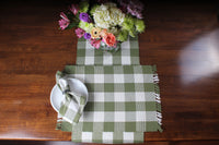 Thumbnail for Buffalo Check Sage Sage Placemat - Interiors by Elizabeth