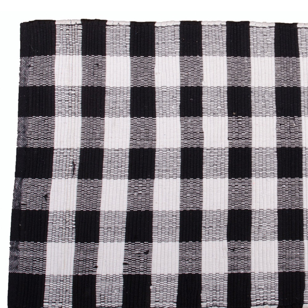 Buffalo Check 24" X 36" Black Buttermilk