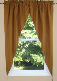 Thumbnail for Primitive Ticking Mustard Mustard Romantic Swag - Interiors by Elizabeth