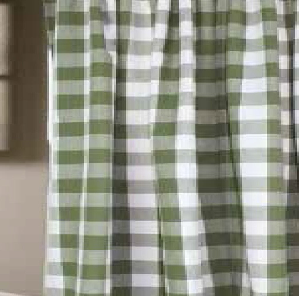 Buffalo Check Sage Shower Curtain