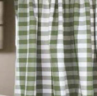 Thumbnail for Buffalo Check Sage Shower Curtain
