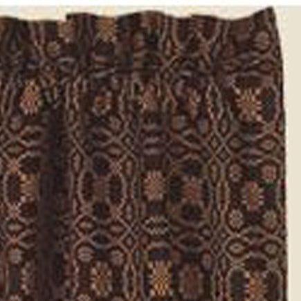 Black Mustard Lover㦙??S Knot Jacquard Swag Lined - Interiors by Elizabeth