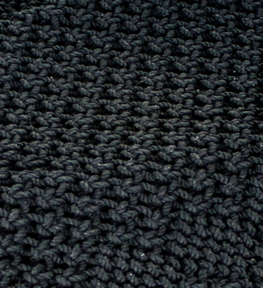 Macrame Black Table Runner 45 In
