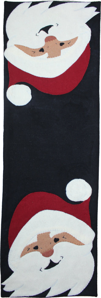 Jolly St Nick Black Table Runner - Interiors by Elizabeth