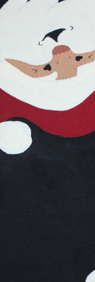 Jolly St. Nick Black Table Runner 45 In