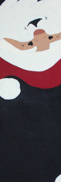 Thumbnail for Jolly St. Nick Black Table Runner 45 In