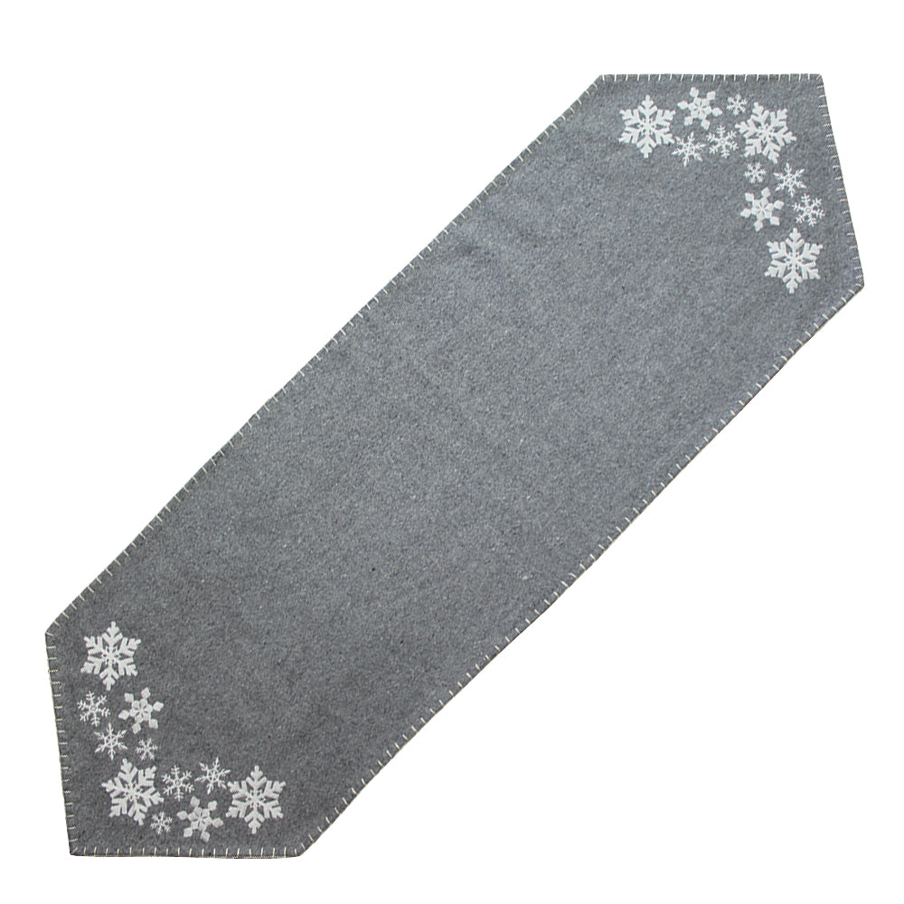 Falling Snow 45" Table Runner - Interiors by Elizabeth