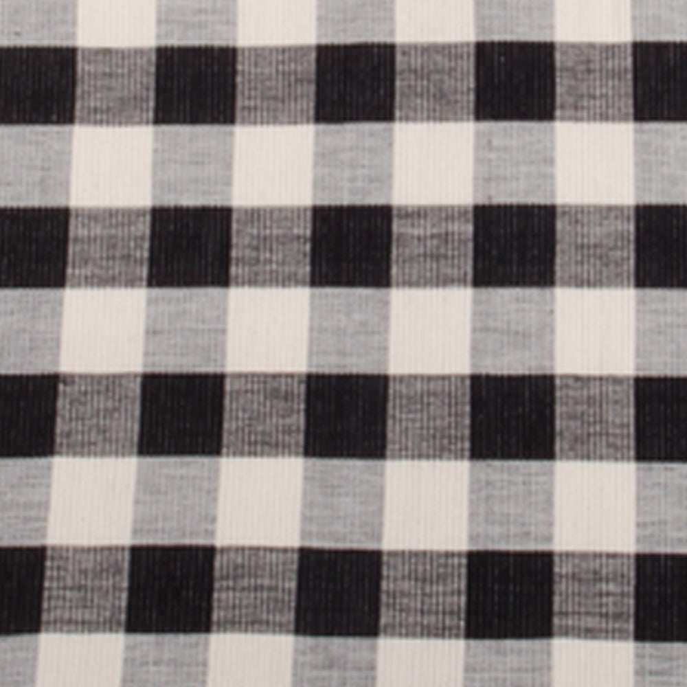 Buffalo Check 45" Table Runner Black Buttermilk