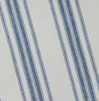 Thumbnail for Grain Sack Stripe Cream - Colonial Blue Table Runner 72 In