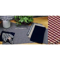 Thumbnail for Black-Nutmeg Heritage House Check Black Table Runner - Interiors by Elizabeth