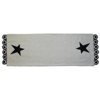Thumbnail for Cream & Black Star Table Runner - Interiors by Elizabeth