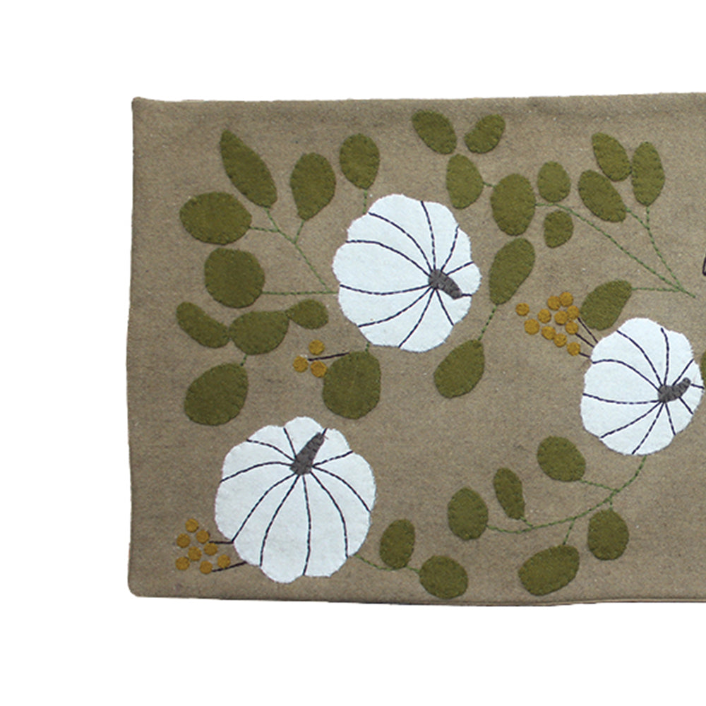 White Pumpkin Table Runner