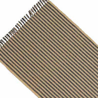 Thumbnail for Black Nutmeg York Ticking Table Runner