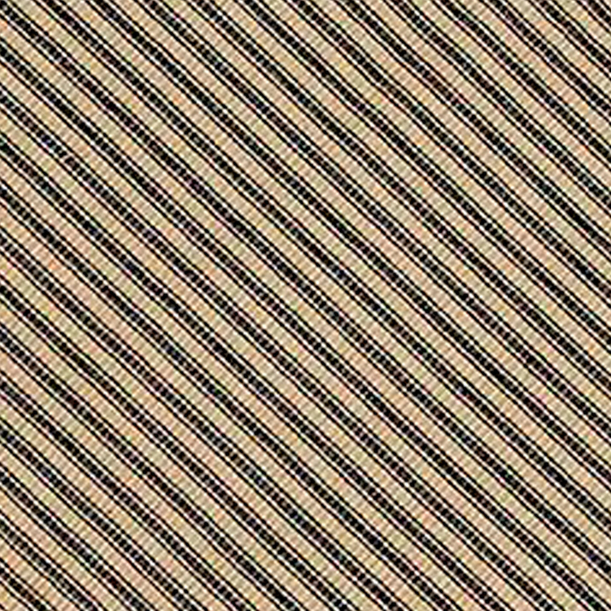 Black Nutmeg York Ticking Table Runner