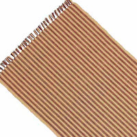 Thumbnail for Barn Red Nutmeg York Ticking Table Runner