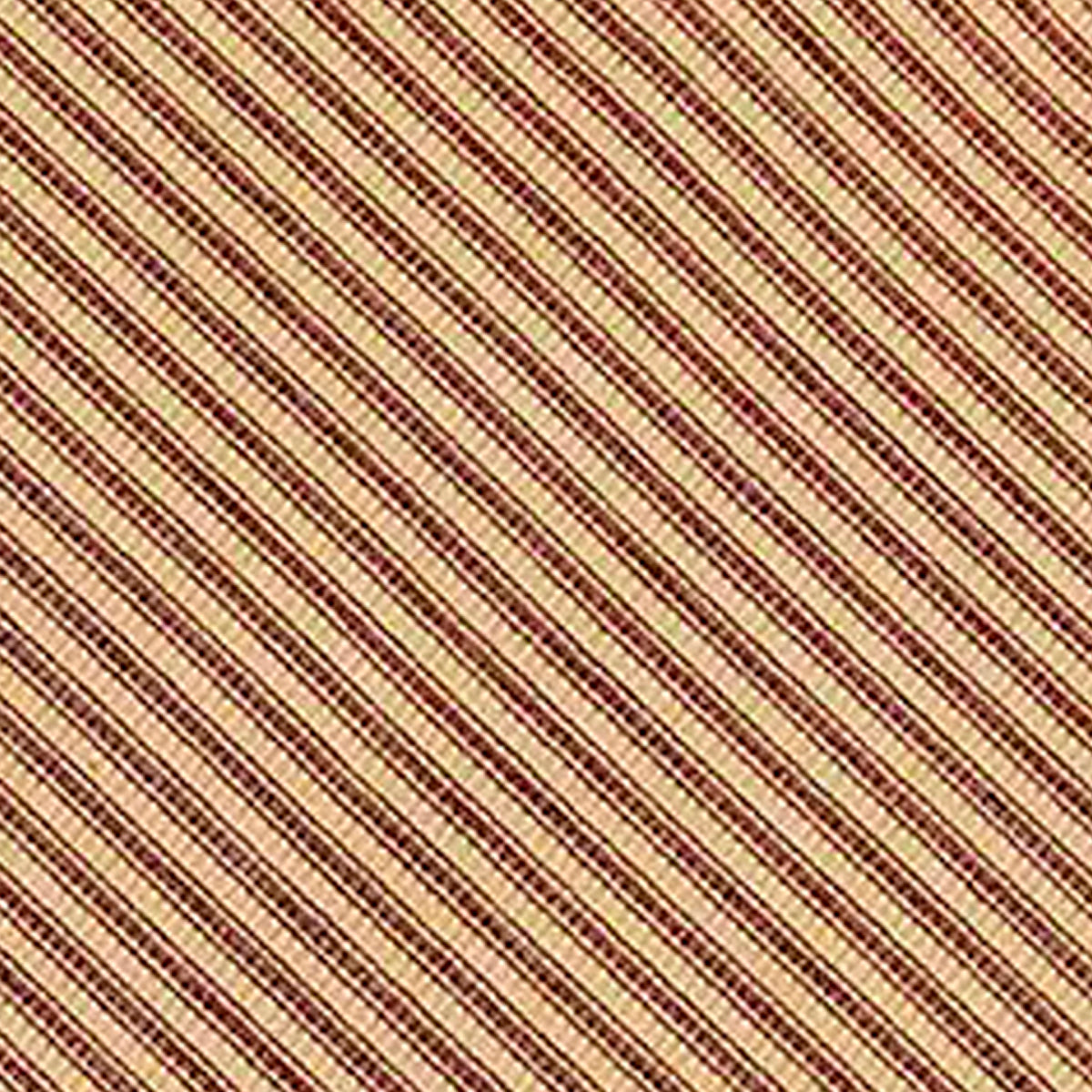 Barn Red Nutmeg York Ticking Table Runner