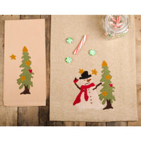 Thumbnail for Stellar Snowman Table Runner Nutmeg - Interiors by Elizabeth