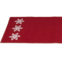 Thumbnail for Snowflake Barn Red Table Runner
