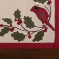 Thumbnail for Cardinal Holly Felt Table Runner
