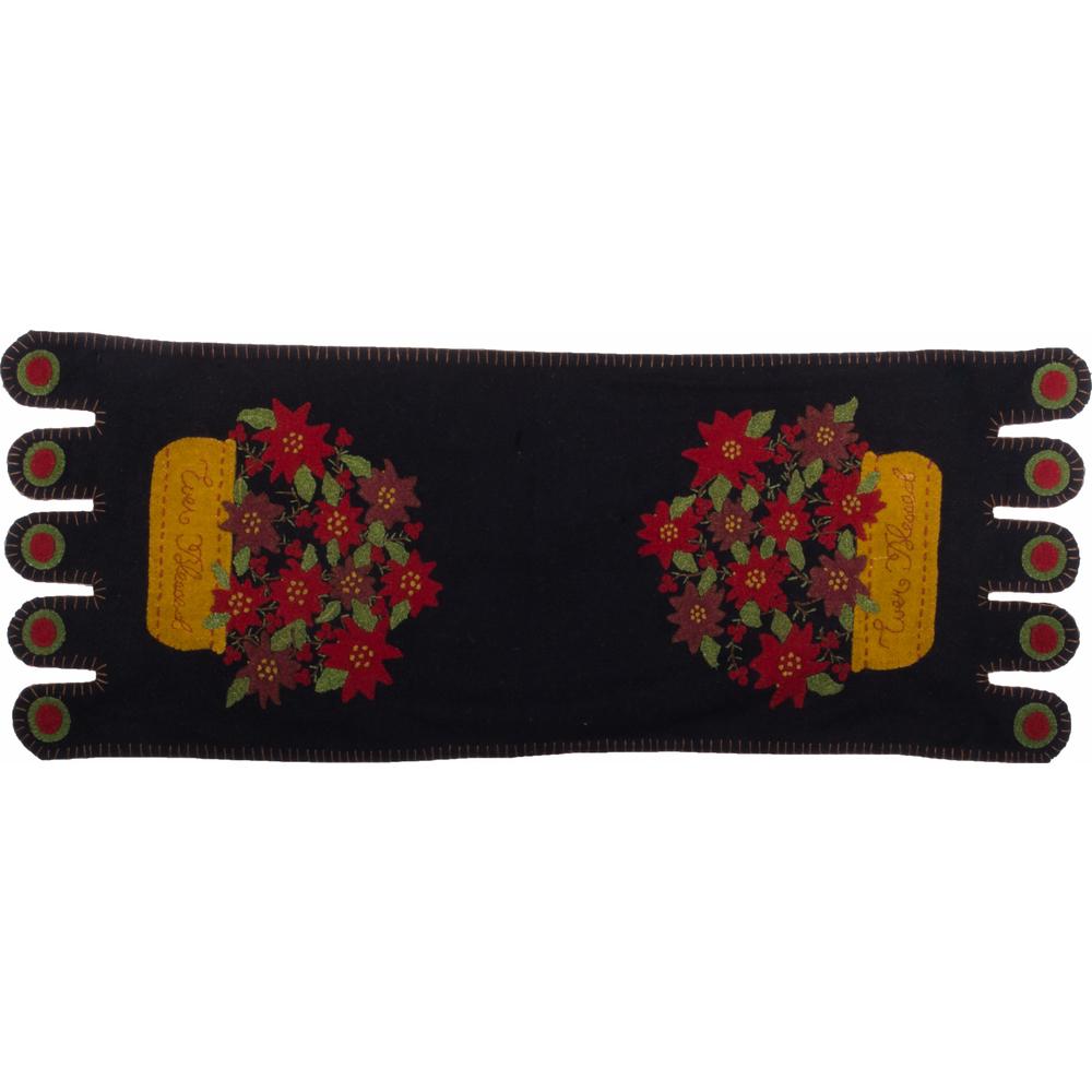 Ever Blessed Table Runner Black - Interiors by Elizabeth