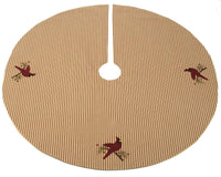 Thumbnail for Cardinal Christmas Tree Skirt - Interiors by Elizabeth
