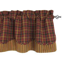 Thumbnail for Homestead Red Fairfield Valance - Interiors by Elizabeth