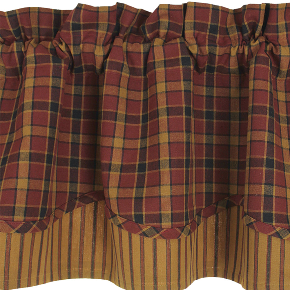 Homestead - Red Fairfield Valance
