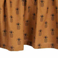 Thumbnail for Mocha Black Pineapple Town Valance Lined
