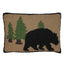 Black Bear Hooked 14x20 Pillow PL140104