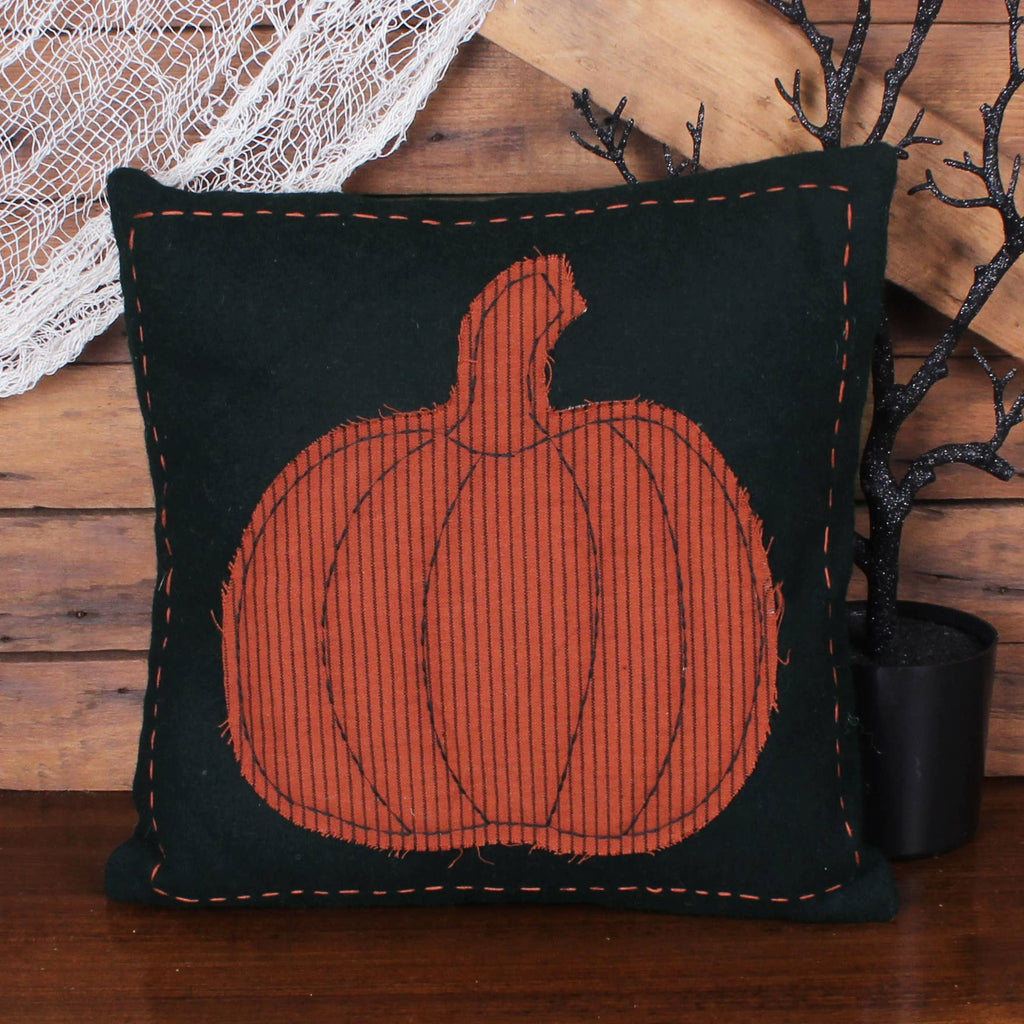 Pumpkin Applique Pillow 14 In PL843213