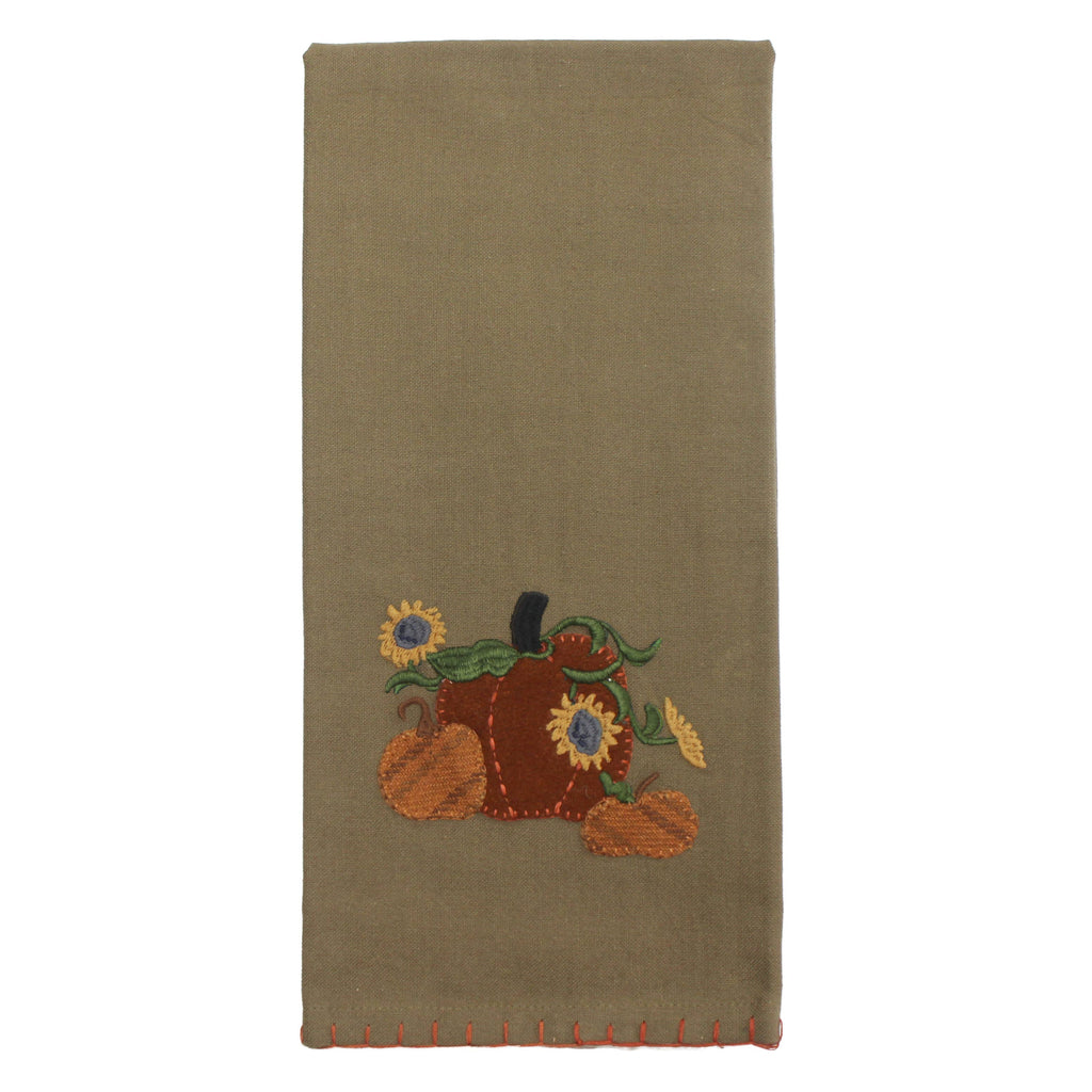Sunflowers & Pumpkins Towel- Set of Two - Home Collections by Raghu