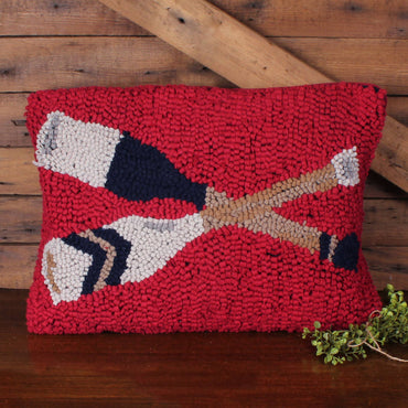Oars Hooked Pillow 14 In x 20 In PL150102 - Interiors by Elizabeth