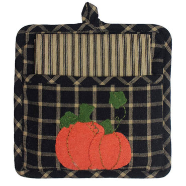 Pumpkin Patchwork Potholder Set PH820011