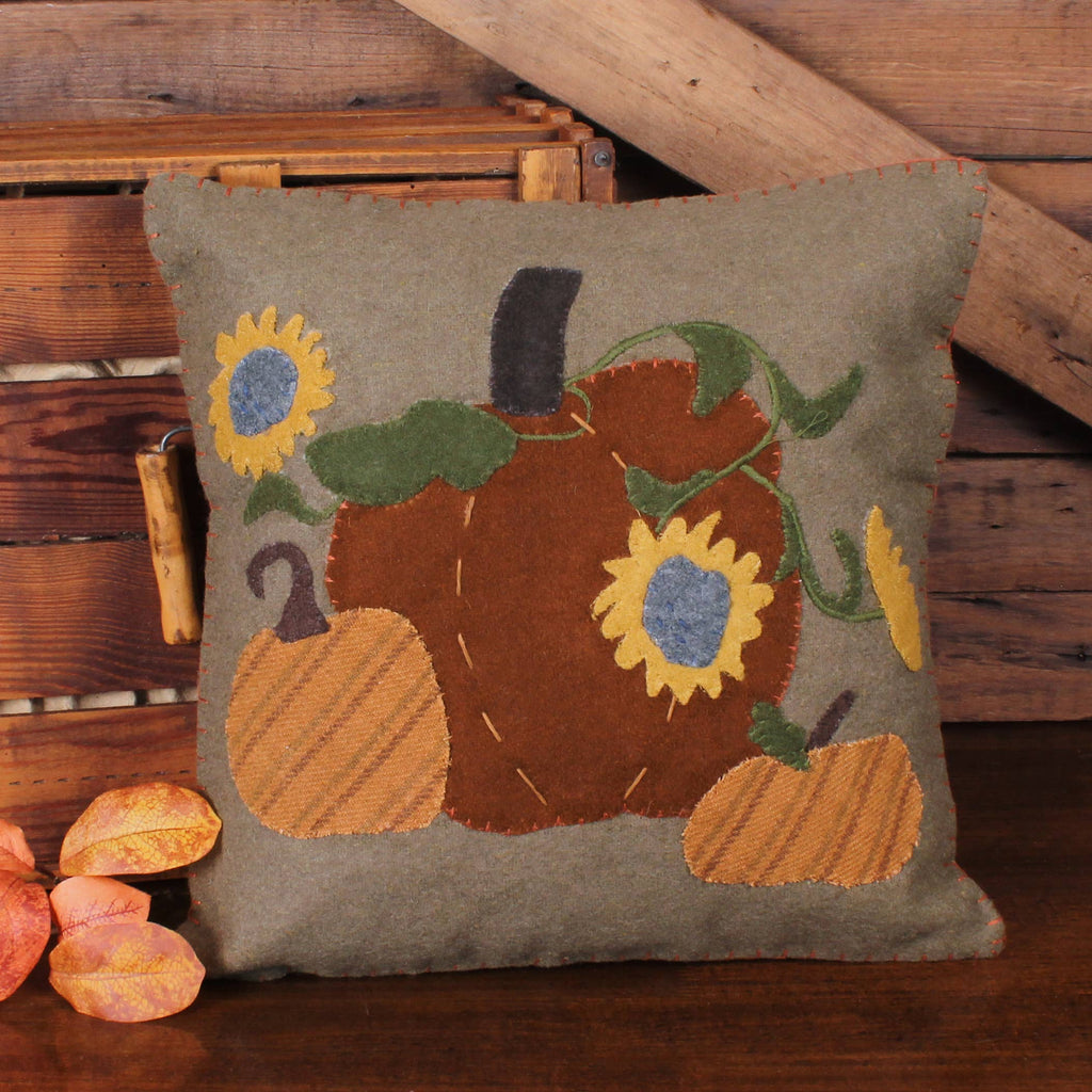 Sunflowers & Pumpkins Pillow 14 In PL830054