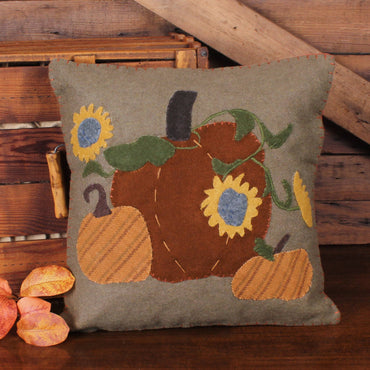 Sunflowers & Pumpkins Pillow 14 In PL830054