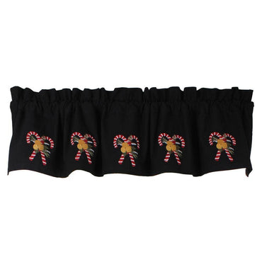 Candy Canes Valance 60X15.5 V6220008